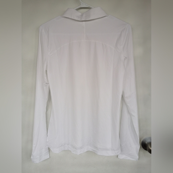 Lululemon Quick-Dry Long-Sleeve Polo ShirtStraight Hem size M - Picture 12 of 12
